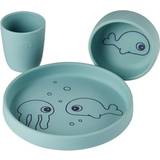 Silikone Børneservice Done By Deer Silicone Dinner Set Sea Friends