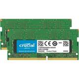 Grøn RAM Crucial SO-DIMM DDR4 2666MHz 2x16GB (CT2K16G4S266M)
