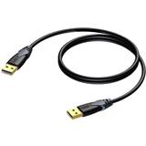 Procab Rund - USB-kabel Kabler Procab USB A-USB A 3.0 1.5m