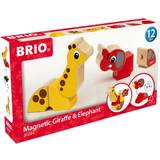 Træklodser BRIO Magnetic Giraffe & Elephant 30284