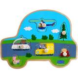 Køretøjer Knoppuslespil Barbo Toys Gurli Gris Button Transport Puzzle 6 Pieces