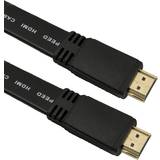 MicroConnect HDMI-kabler - Hvid MicroConnect Flat HDMI-HDMI 1.4 2m