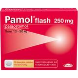 Paracetamol - Smerter & Feber - Smertestillende tabletter Håndkøbsmedicin Pamol Flash 250mg 12 stk Sugetablet