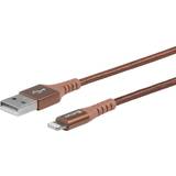Brun - USB-kabel Kabler eSTUFF USB A 2.0 - Lightning M-M 2m