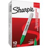 Sharpie Fine Point Permanent Marker Green 12 Pack