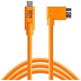 Nikkel - Orange Kabler Tether Tools Right Angle USB A-USB C 3.0 0.5m
