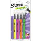 Sharpie Orange Kuglepenne Sharpie Clear View Highlighter Stick Assorted 4 Pack