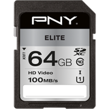 PNY Hukommelseskort & USB Stik PNY Elite SDXC Class 10 UHS-I U1 100MB/s 64GB