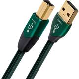 Audioquest Sort - USB-kabel Kabler Audioquest Forest USB A - USB B 2.0 1.5m