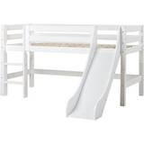 Hvid - Rutschebaner Senge HoppeKids Premium Halfhigh Bed with Slide & Ladder 90x200cm