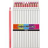 Pink Farveblyanter Colortime Jumbo Colored Pencil Pink 5mm 12 Pack