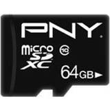 PNY Hukommelseskort PNY Performance Plus microSDXC Class 10 64GB +Adapter