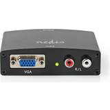 2RCA - Kabeladaptere Kabler Nedis VCON3454AT HDMI-VGA/2RCA F-F Adapter