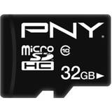 PNY Class 10 Hukommelseskort PNY Performance Plus microSDHC Class 10 32GB +Adapter