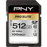 PNY 512 GB Hukommelseskort & USB Stik PNY Pro Elite SDXC Class 10 UHS-I U3 100/90MB/s 512GB