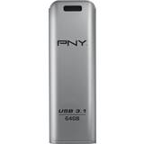 PNY U3 Hukommelseskort & USB Stik PNY USB 3.1 Elite Steel 64GB