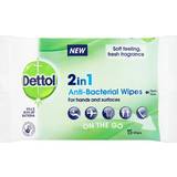 Herre Hudrens Dettol 2in1 Anti-Bacterial Wipes 15-pack
