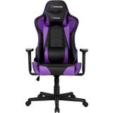 Lilla Gamer stole Paracon Brawler Gaming Chair - Black/Purple
