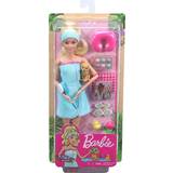 Barbie Tyggelegetøj Dukker & Dukkehus Barbie Spa Doll Blonde with Puppy & 9 Accessories