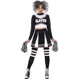 Damer - Zombie Dragter & Tøj Kostumer Smiffys Gotisk Cheerleader Kostume