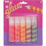 Sense 3D Glitter Glue Striped 5-Pack