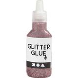 Pink Lim Creotime Glitter Glue Rose 25ml