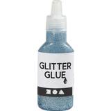 Hobbyartikler Creotime Glitter Glue Light Blue 25ml