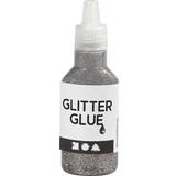 Sølv Lim Creotime Glitter Glue Silver 25ml