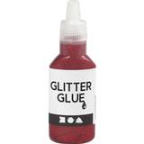 Creotime Glitter Glue Red 25ml
