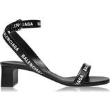 Balenciaga Dame Sko Balenciaga Round Sandal 40mm - Black/White