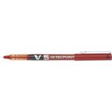 Lilla Kuglepenne Pilot Hi-Tecpoint V5 Red Liquid Ink Rollerball Pen