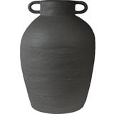 Med håndtag - Sort Vaser DBKD Long Vase 38cm