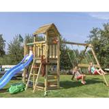 Gynger Legeplads Jungle Gym Play Tower Complete Safari with Swing Stand 2 Swings & Slide