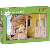 Pippi Langstrømpe Klassiske puslespil Kärnan Pippi Longstock 200 Pieces