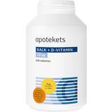 Apotekets Vitaminer & Mineraler Apotekets Kalk + D-Vitamin 19µg 240 stk