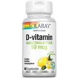 Citroner Vitaminer & Mineraler Solaray D-Vitamin 50µg 60 stk