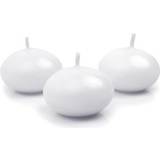 Kagelys PartyDeco Lanterns And Decor Candle Floating Disc White 50-pack