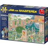 Træ Klassiske puslespil Jumbo Jan Van Haasteren the Art Market 2000 Pieces
