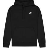 16 - Dame Overdele Nike Sportswear Club Fleece Pullover Hoodie - Black/White