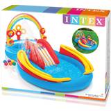 Plastlegetøj Vandglidebane Intex Rainbow Ring Inflatable Play Center w/ Slide