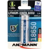 Ansmann Batterier - Genopladelige standardbatterier Batterier & Opladere Ansmann 18650 2600mAh Compatible