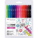 Tombow Marker penne Tombow TwinTone Bright 12-pack