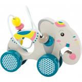 Metal Skubbelegetøj Small Foot Push Along Animal with Bead Rollercoaster Jungle 11088