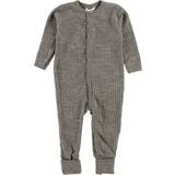 Aftagelig hætte Børnetøj Joha Wool Jumpsuit - Sesame Melange (56140-122-15587)