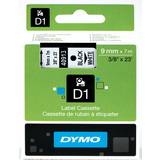 Dymo Markeringsbånd Dymo Label Cassette D1 Black on White 0.9cmx7m