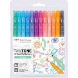 Tombow Hobbyartikler Tombow TwinTone Pastel Marker Set 12-pack