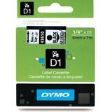 Kontorartikler Dymo Label Cassette D1 Black on Clear 0.6cmx7m