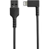 Rund - USB A-Lightning - USB-kabel Kabler StarTech Angled USB A-Lightning 2m