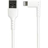 Skærmet - USB A-Lightning - USB-kabel Kabler StarTech Angled USB A-Lightning 1m