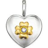 Thomas Sabo Heart Flower Pendant - Silver/Gold/Diamond